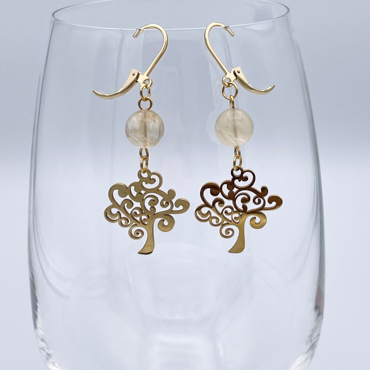 Earrings | Golden trees