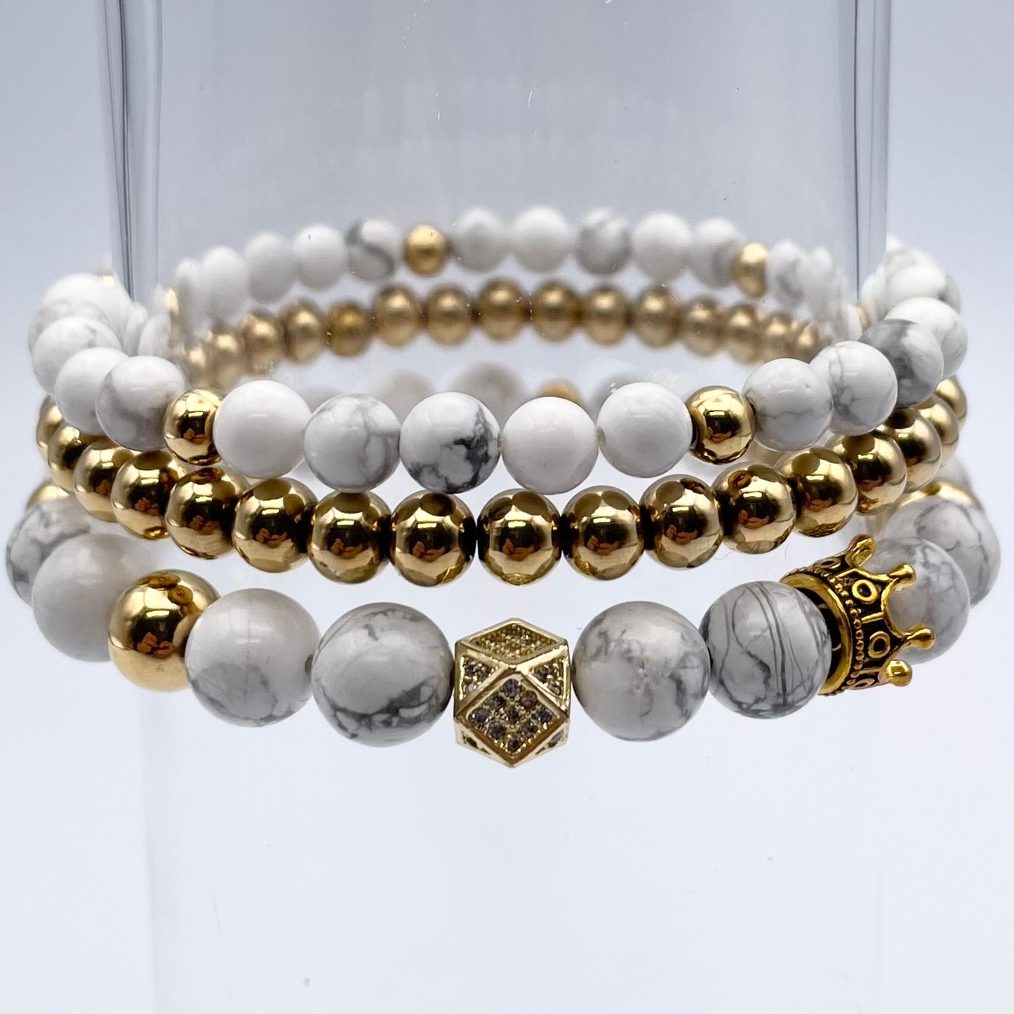 Trio de bracelets | Reine blanche