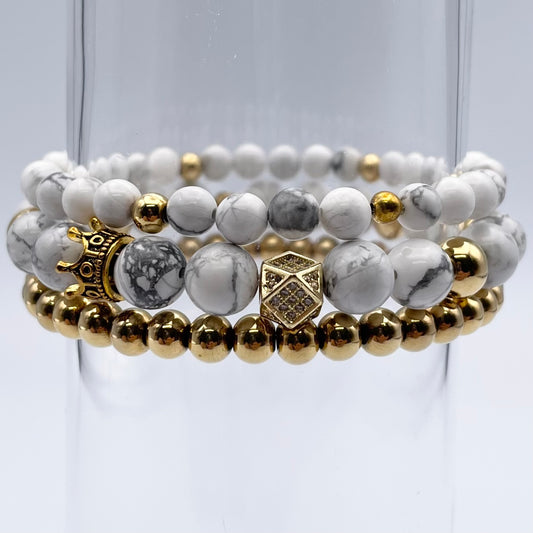 Trio de bracelets | Reine blanche