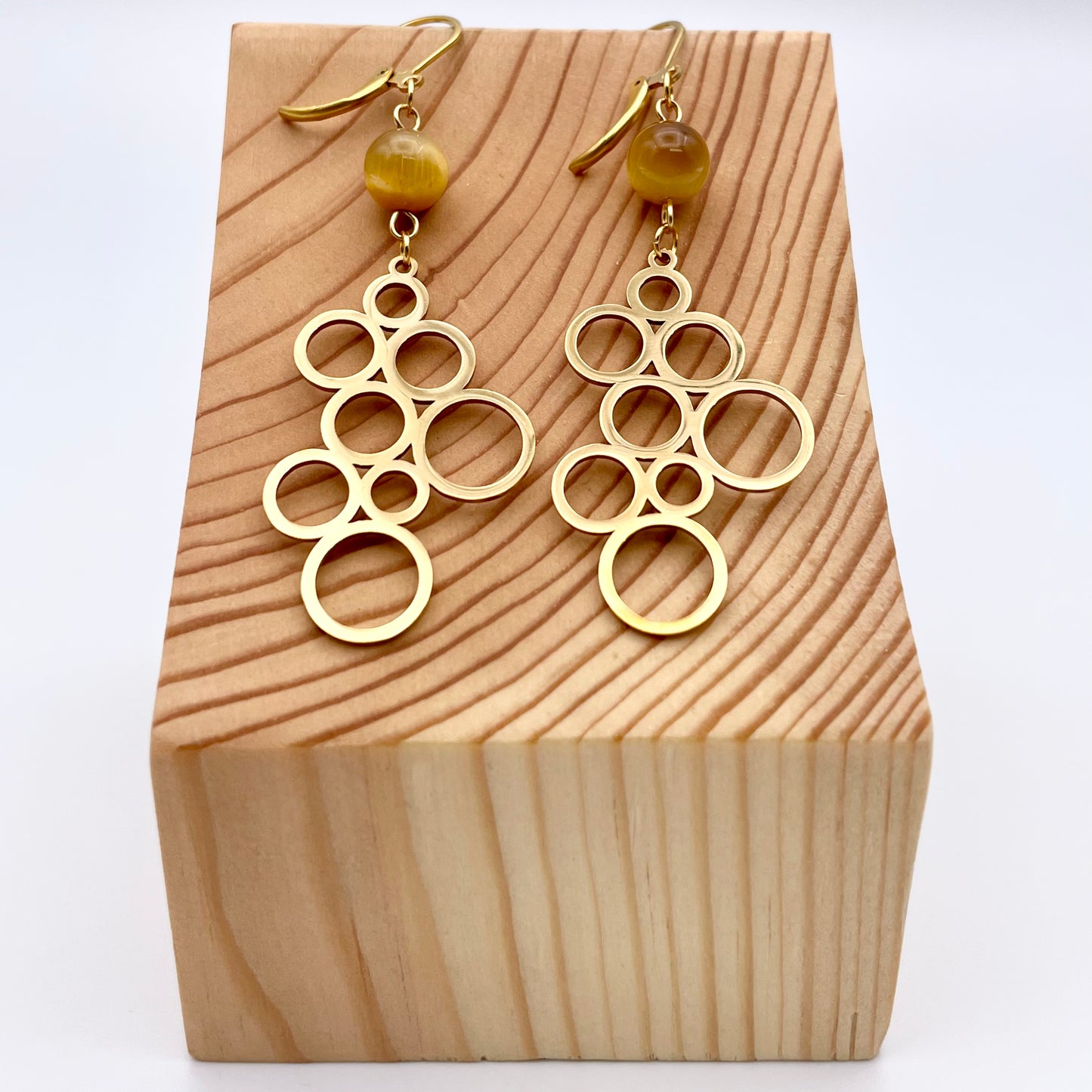 Boucles d'oreilles | Bulles dorées