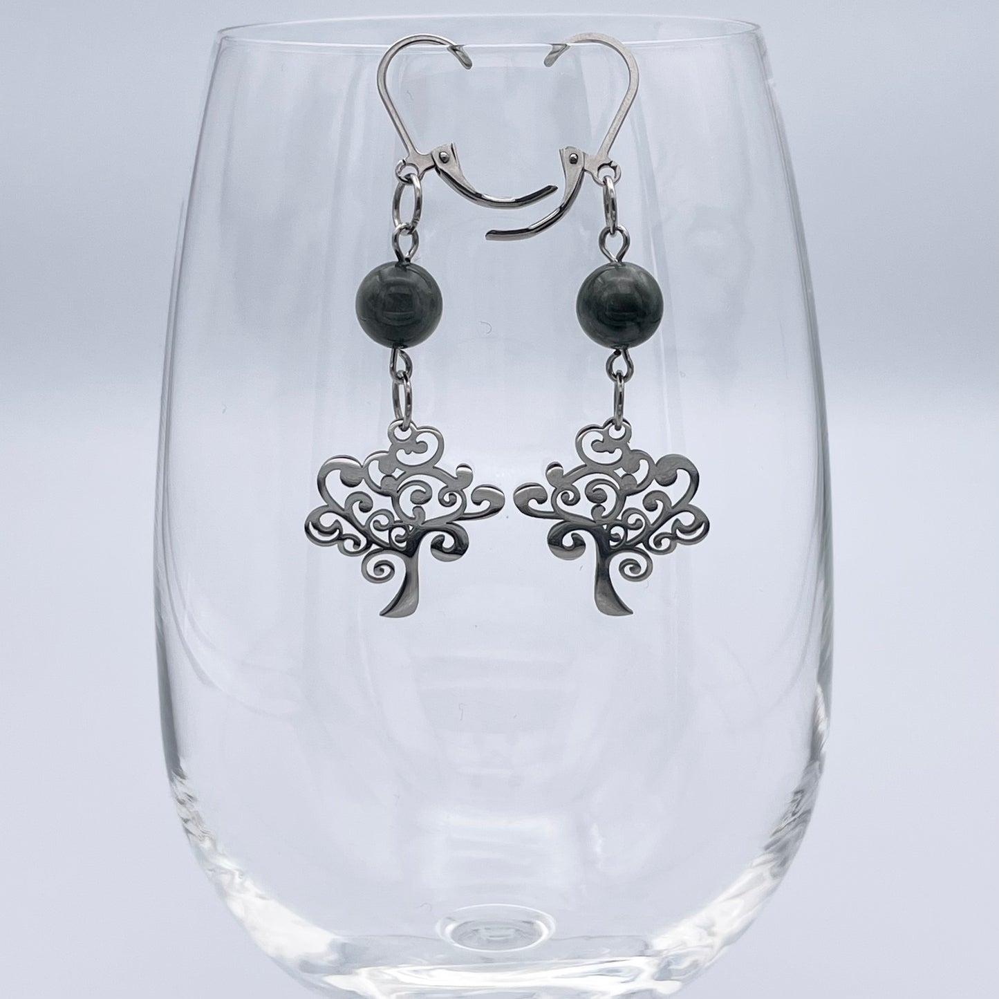 Boucles d'oreilles | Arbres argentés