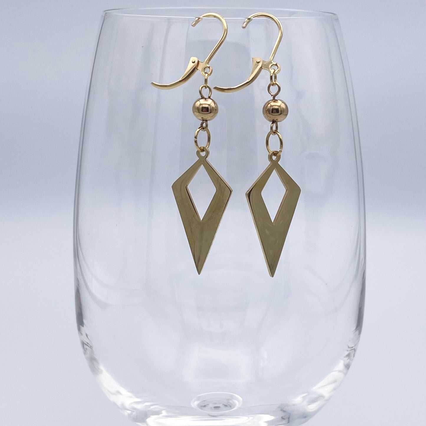 Boucles d'oreilles | Losanges dorés