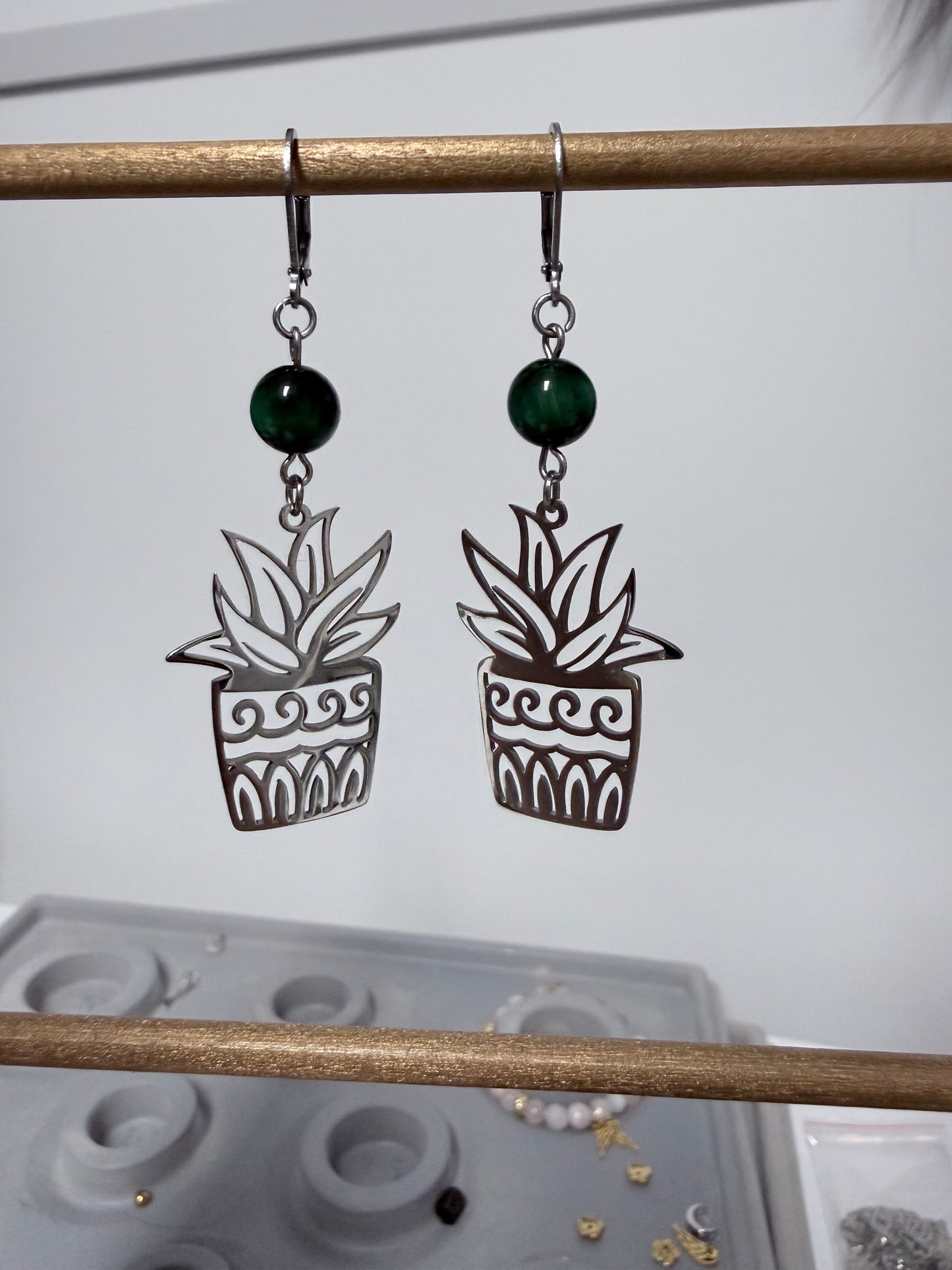 Boucles d'oreilles | Fougère