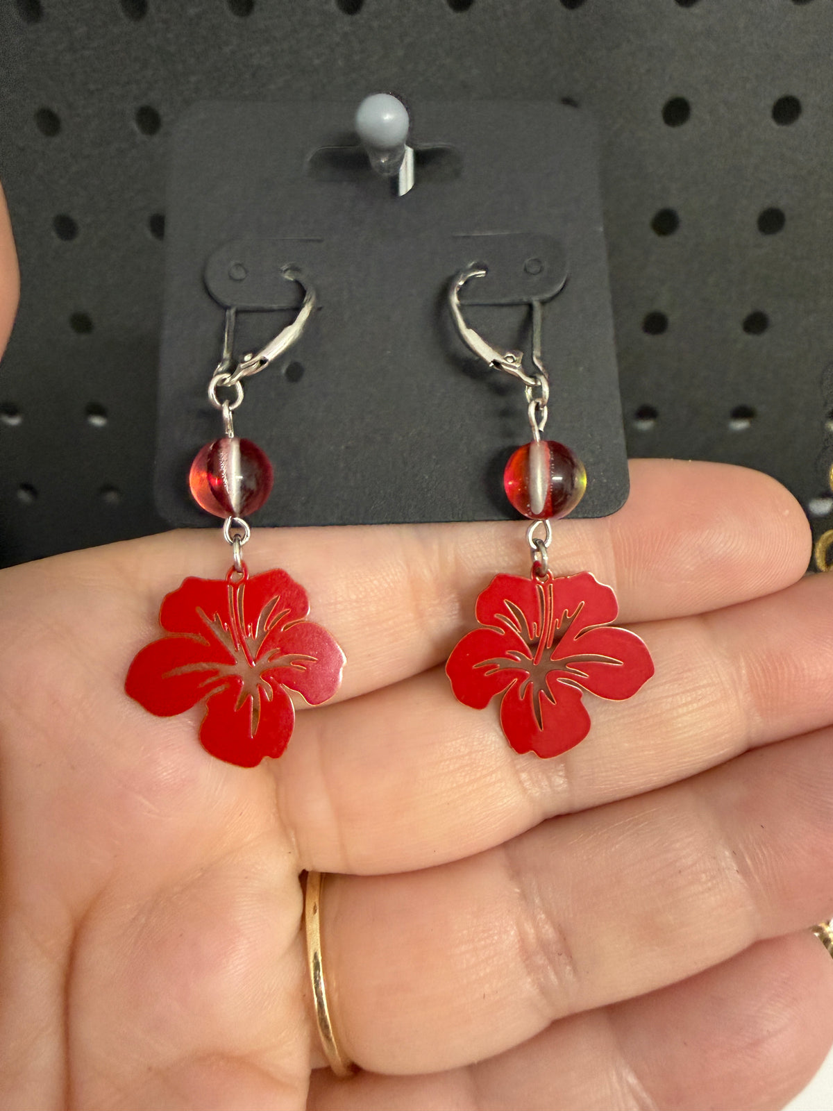 Boucles d'oreilles | Coquelicot