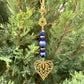 Pendentif pour rétroviseur | Coeur bleu