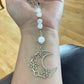 Pendentif pour rétroviseur | Lune argentée