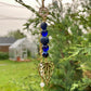 Pendentif pour rétroviseur | Coeur bleu