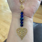 Pendentif pour rétroviseur | Coeur bleu