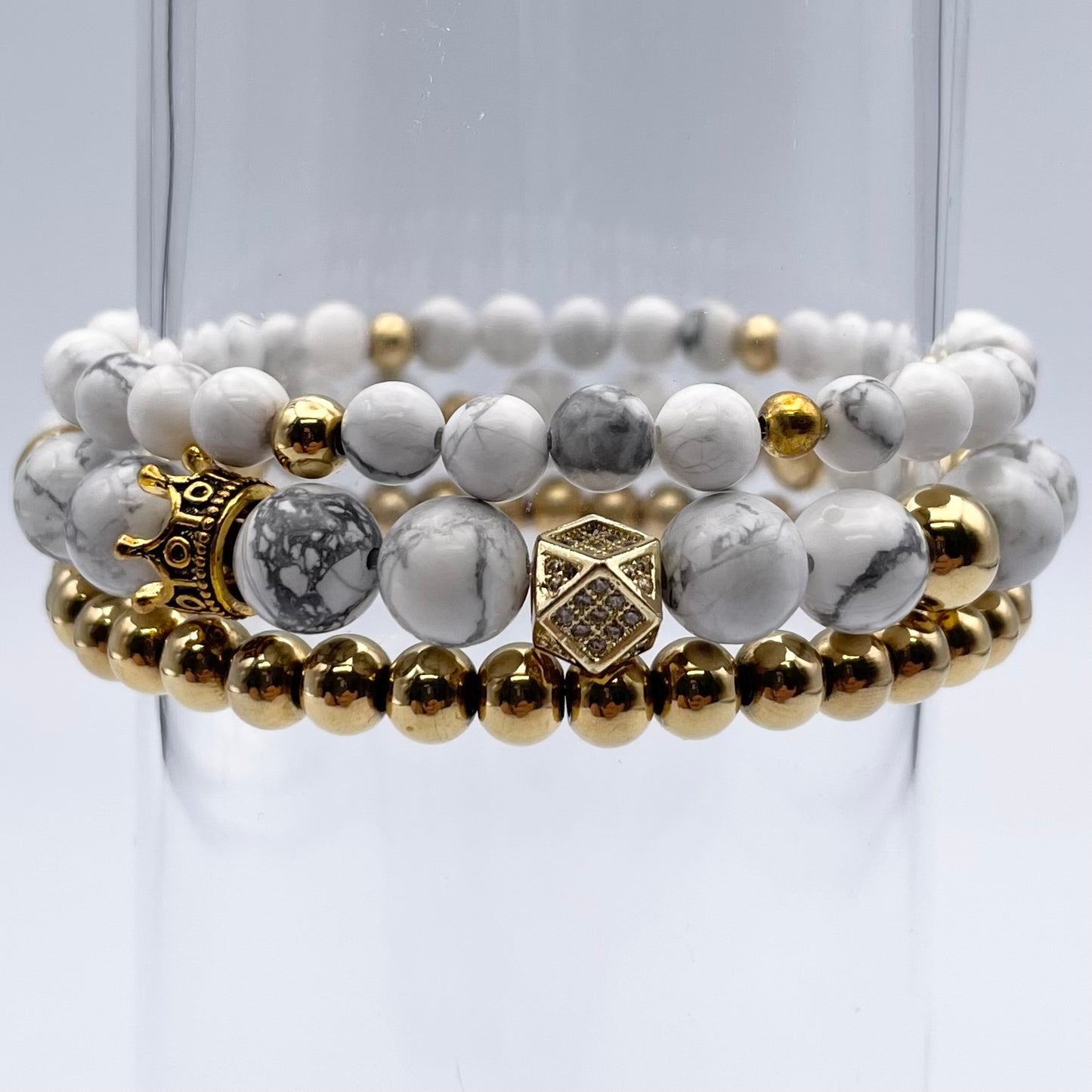 Trio de bracelets | Reine blanche
