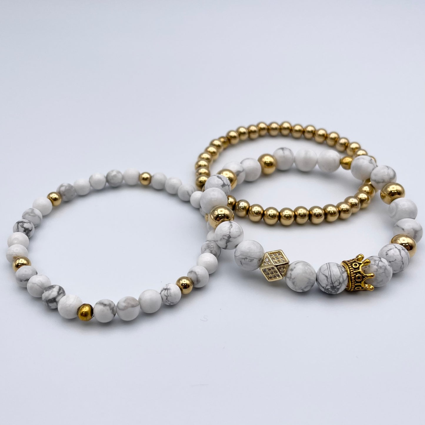 Trio de bracelets | Reine blanche