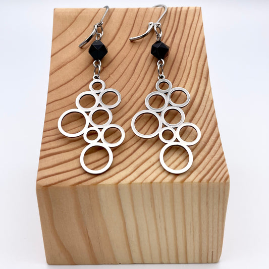 Boucles d'oreilles | Bulles argentées