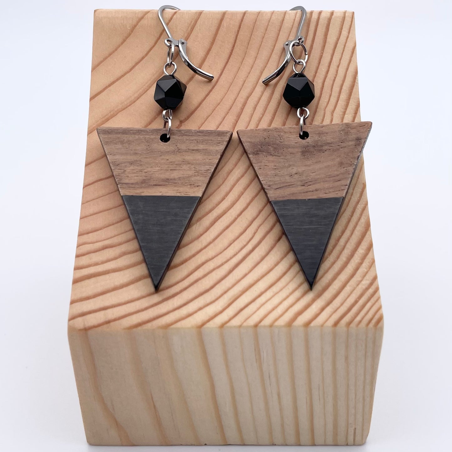 Boucles d'oreilles | Bois et résine #6