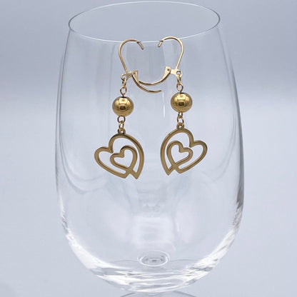Earrings | Golden hearts