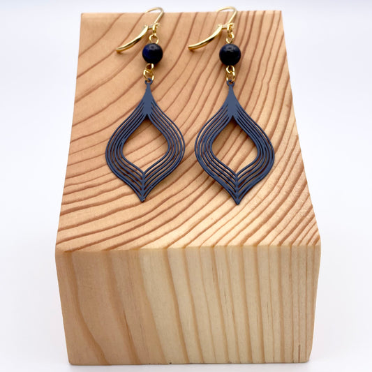 Earrings | Catherine blue
