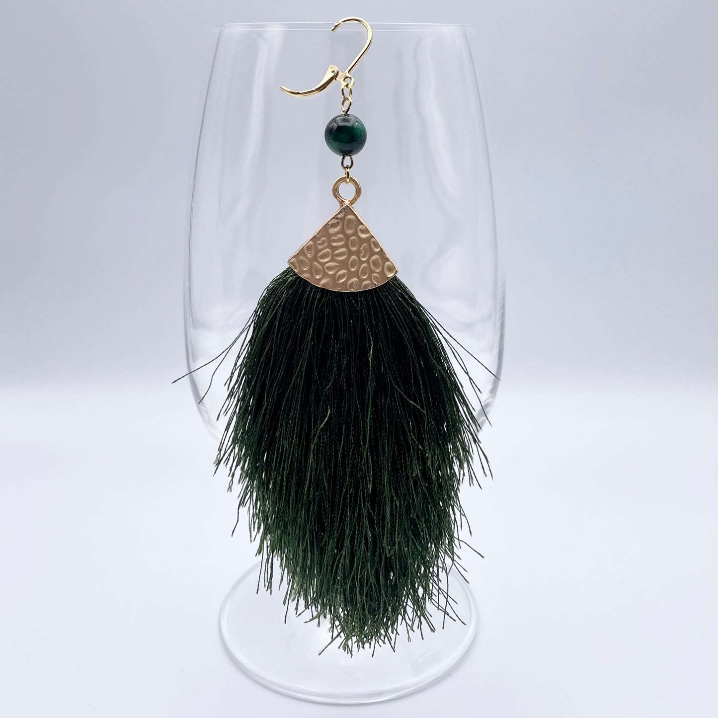 Boucles d'oreilles | Touffues vertes