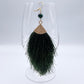 Boucles d'oreilles | Touffues vertes