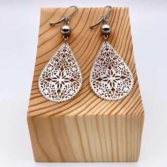 Boucles d'oreilles | Claudia argentées