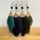 Boucles d'oreilles | Touffues turquoises
