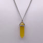 Collier - Pierre naturelle d'agate jaune