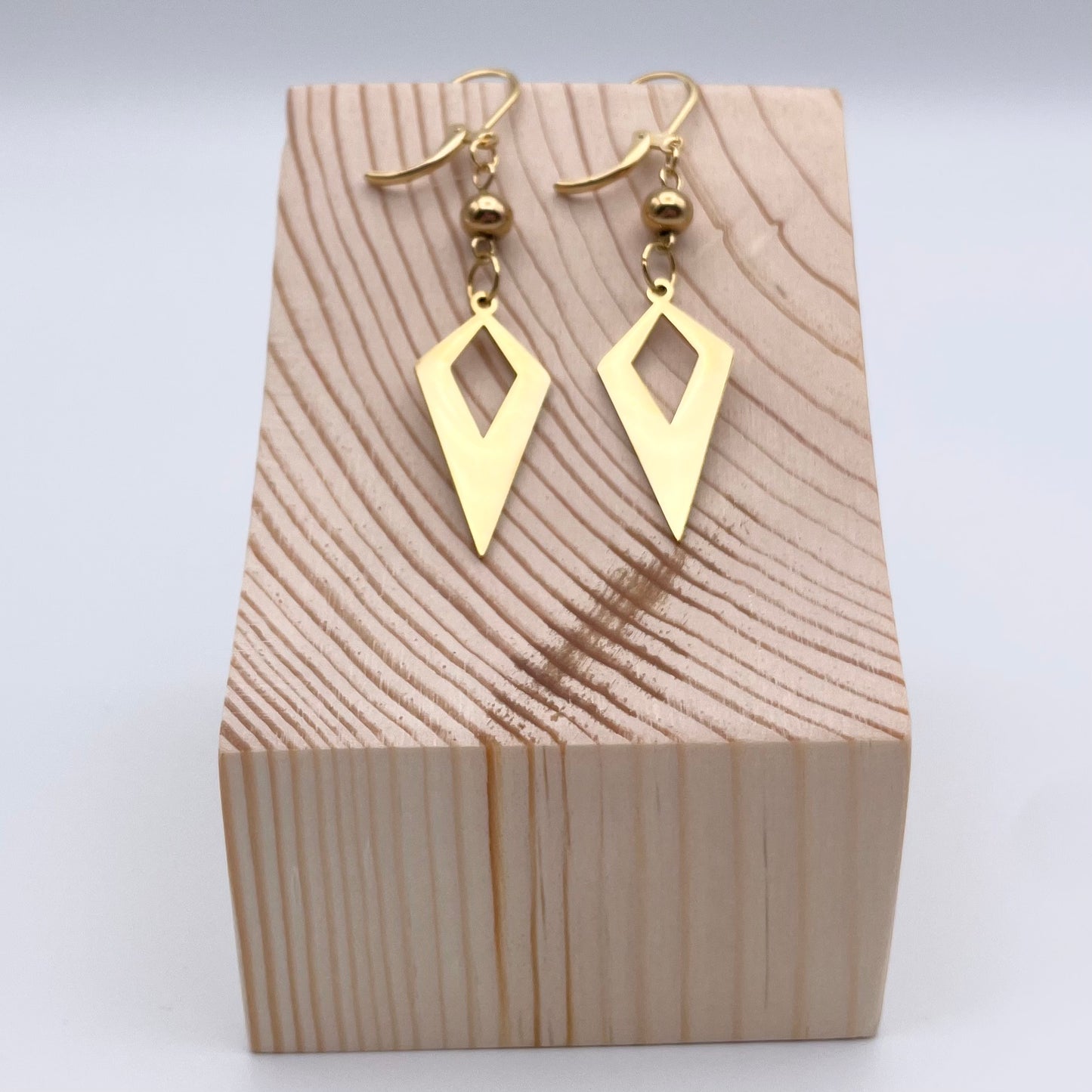 Boucles d'oreilles | Losanges dorés