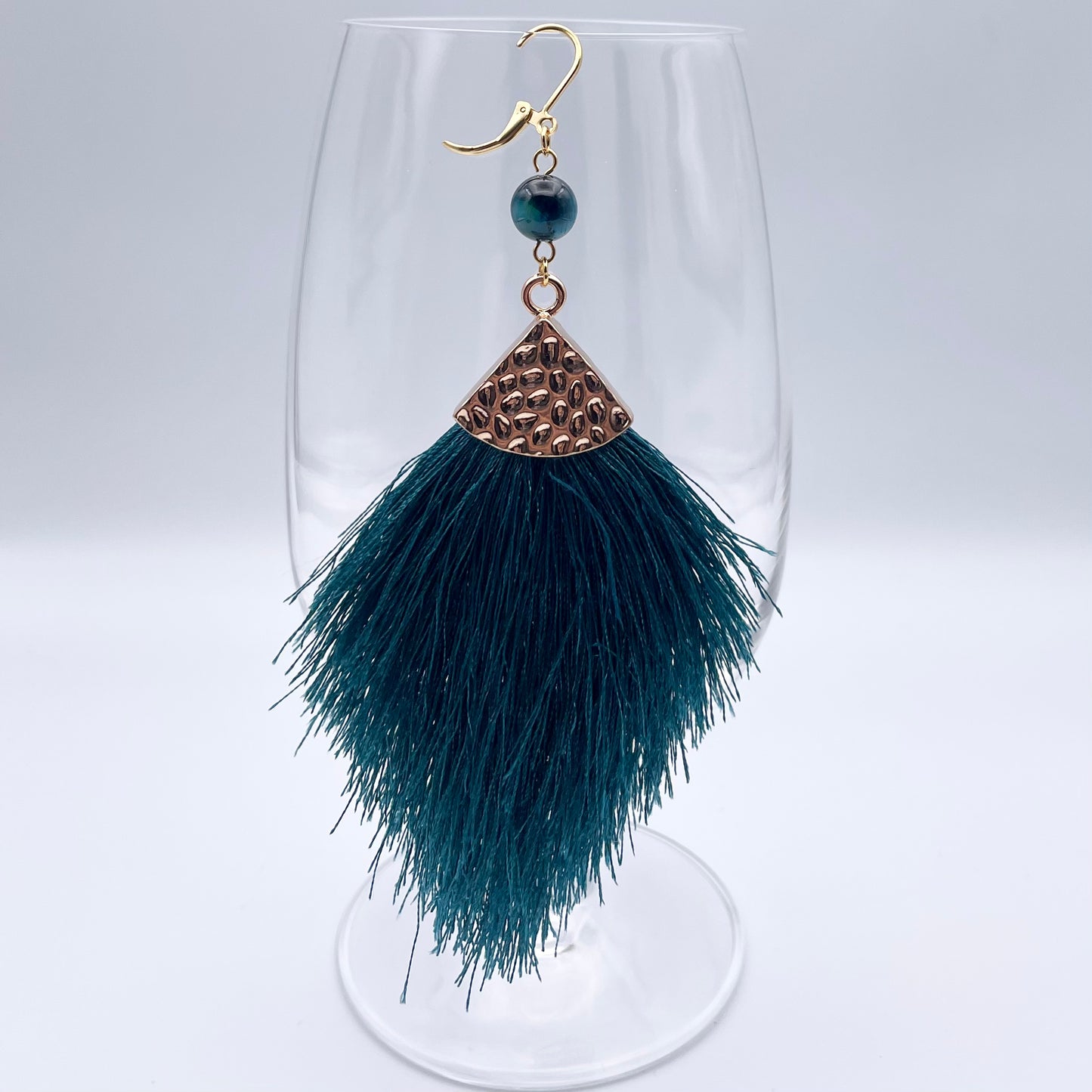 Boucles d'oreilles | Touffues turquoises