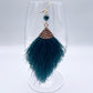 Boucles d'oreilles | Touffues turquoises