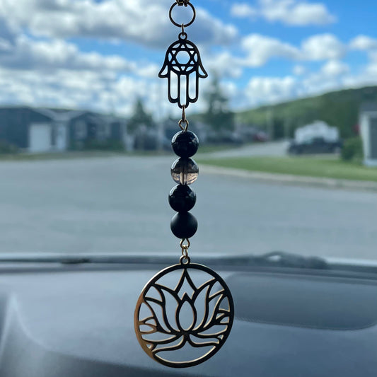 Pendentif pour rétroviseur | Chakra racine ❤️