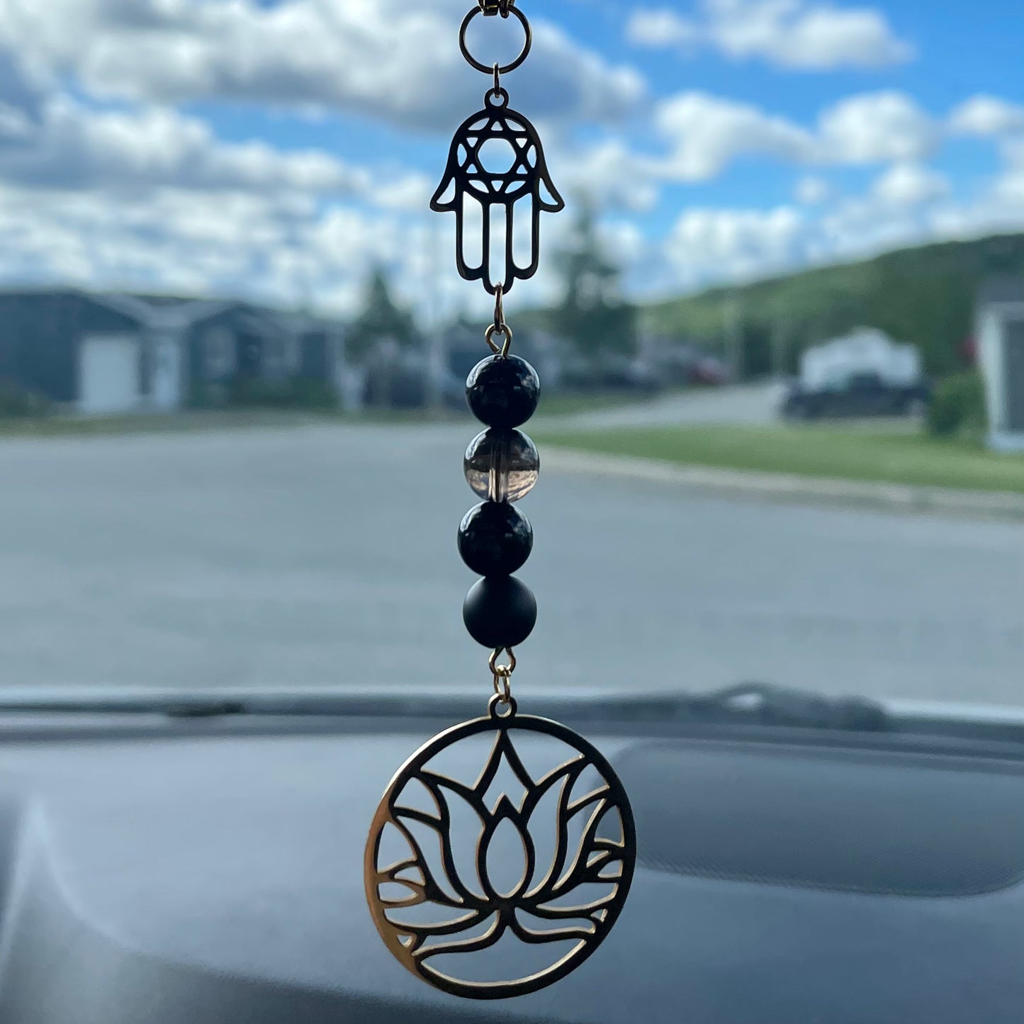 Pendentif pour rétroviseur | Chakra racine ❤️