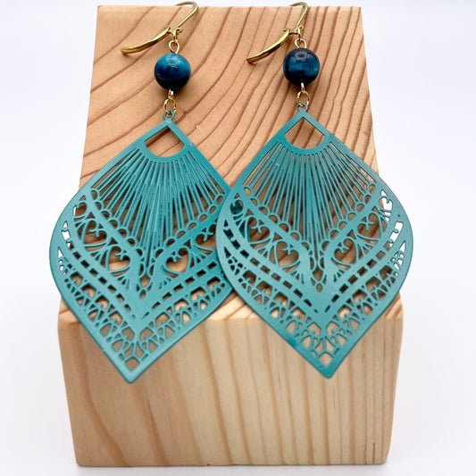 Boucles d'oreilles | Kimberly turquoise
