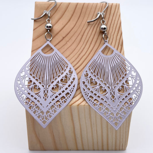 Boucles d'oreilles | Kimberly mauve