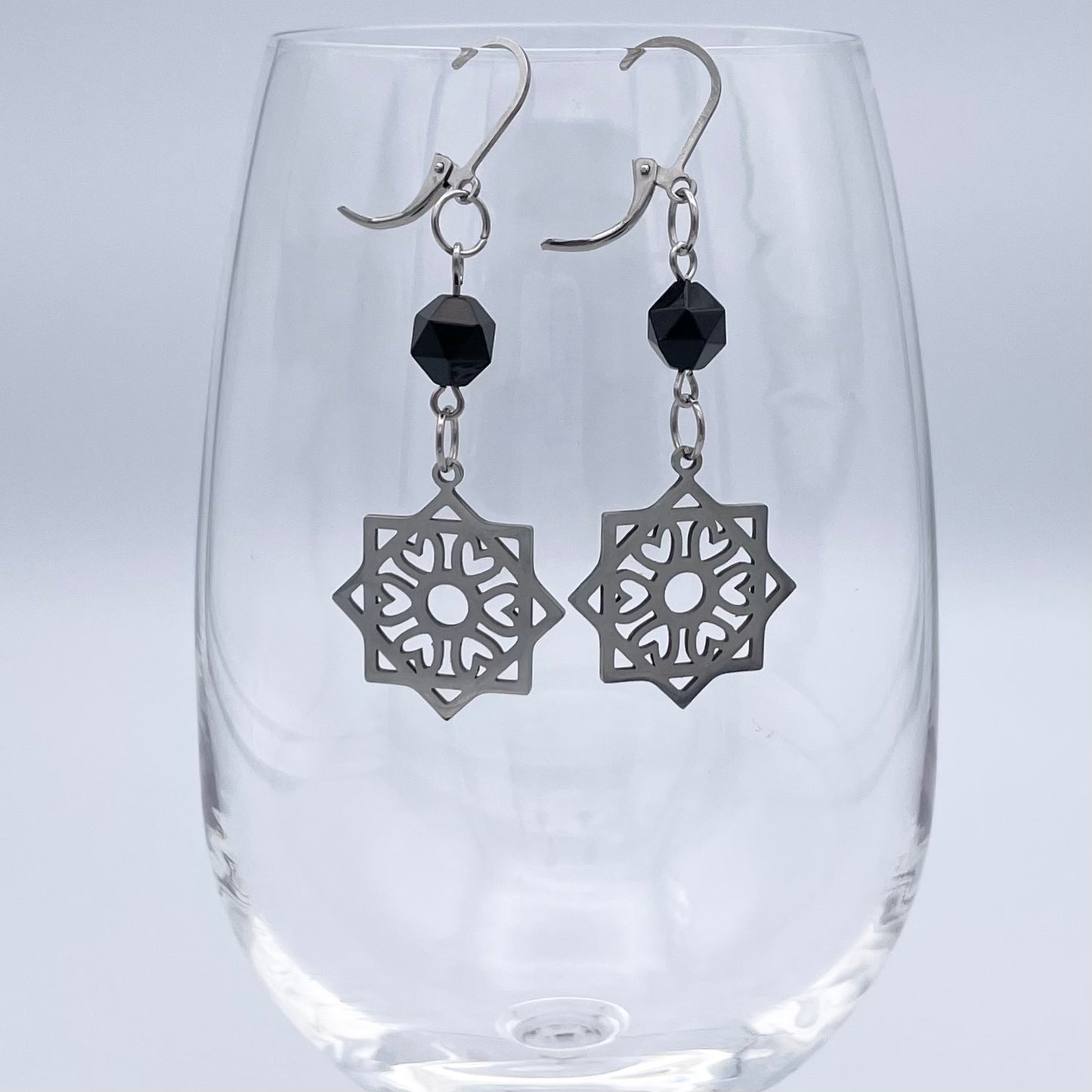 Boucles d'oreilles | Cardinal argenté