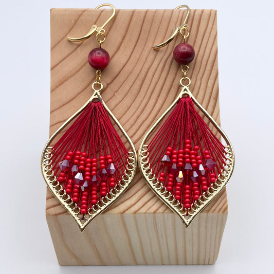 Boucles d'oreilles | Esméralda rouge