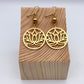 Boucles d'oreilles | Lotus doré