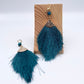 Boucles d'oreilles | Touffues turquoises