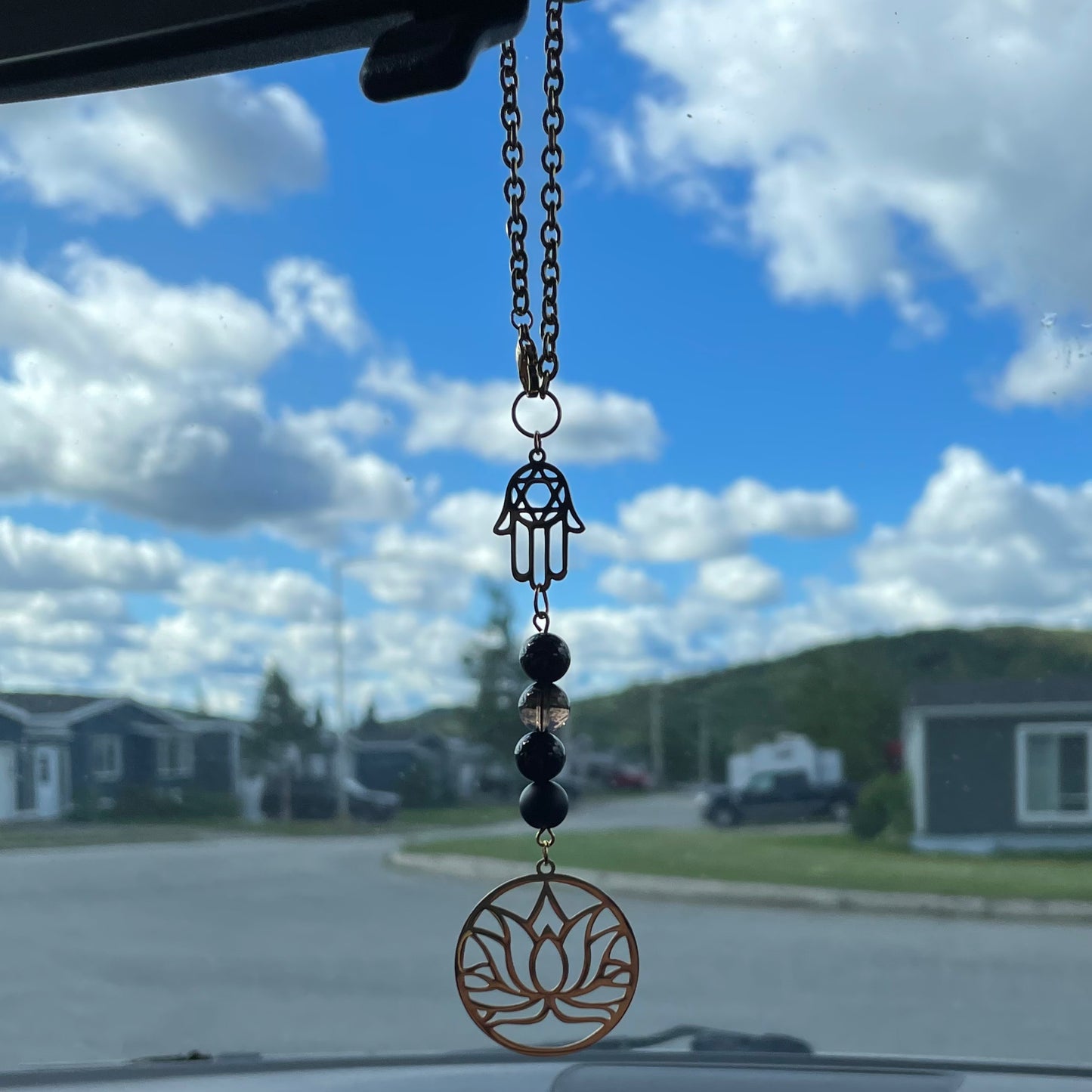 Pendentif pour rétroviseur | Chakra racine ❤️